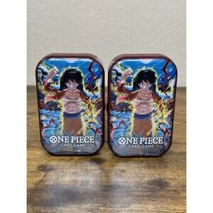 One Piece Card Game Tin Pack Set Volume 1 Brand New Sealed Two Tins